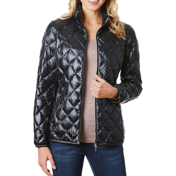 32 Degrees Heat Packable Down Puffer Jacket Zip Pockets Lightweight Size L - Picture 1 of 9
